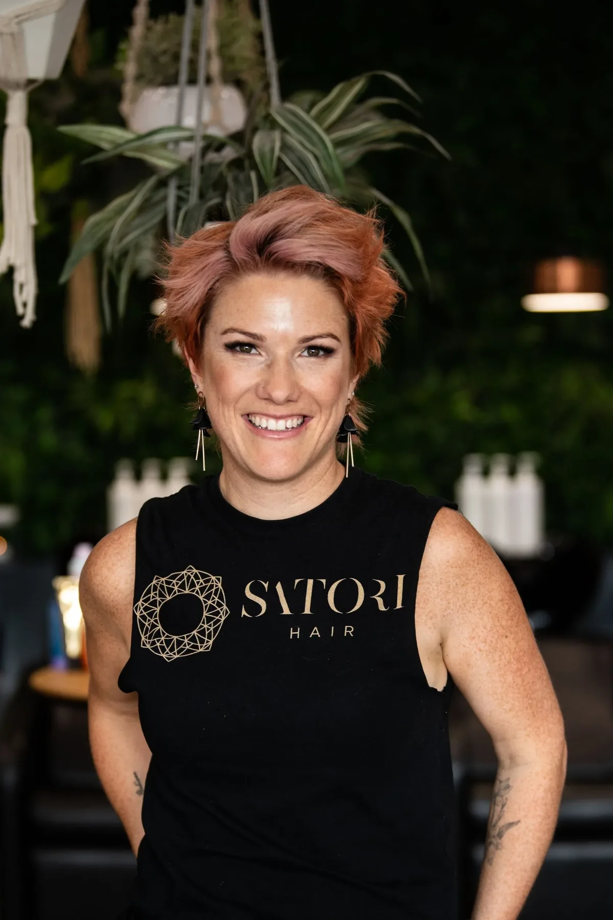 Megan Anderson, founder of Satori Hair, in the Kingsville salon in Melbourne